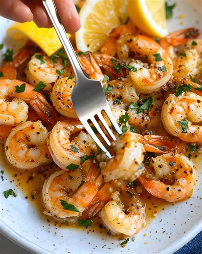 GARLIC PARMESAN ROASTED SHRIMP: EASY RECIPE & PERFECT SIDE DISH Crispy, buttery, garlicky shrimp bursting with flavor! Ingredients: 1 lb large shrimp (peeled & deveined, tails on) 3 tbsp olive oil (or melted butter) 4 garlic cloves, minced 1/4 cup grated Parmesan cheese 1/2 tsp paprika 1/2 tsp black pepper 1/2 tsp salt 1/2 tsp red pepper flakes (optional) 2 tbsp fresh parsley, chopped Lemon wedges (for serving) | Grandma's Recipes