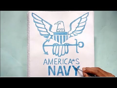 How to draw the America's NAVY Symbol (symbol drawing)