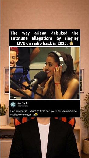 Ariana Grande debunked the auto tune allegations live while on the radio