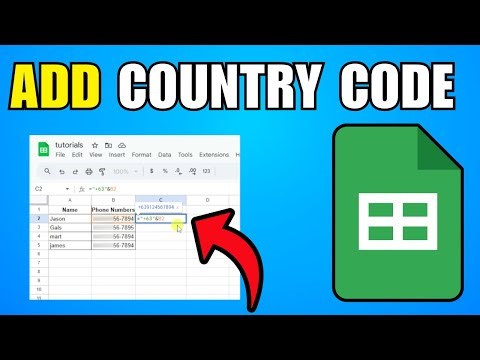 How To Add Country Code To Google Sheets Phone Numbers (2026) (Best Method)
