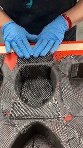 372K views · 5.3K reactions | Laying up stowage bins for high altitude oxygen masks! #carbonfiber #carbon #layup #aerospace | Common Fibers | Facebook