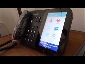 Clear Captions Blue Phone