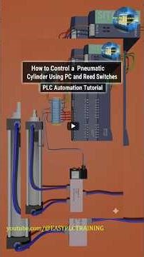 How to Control a Pneumatic Cylinder Using PLC and Reed Switches | PLC Automation Tutorial