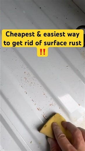 Cheapest and easiest way to get rid of surface rust. Camper van conversion