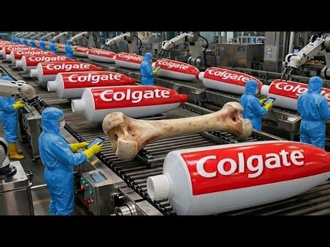 Inside an Advanced Toothpaste Factory: From Animal Bones to Colgate Toothpaste (Full Process)