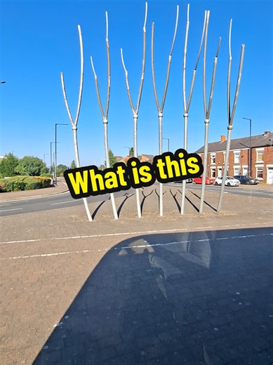 What on earth is this in Hazel Grove?? Drove past it 100 times never knew what it is #stockport #monument #weird