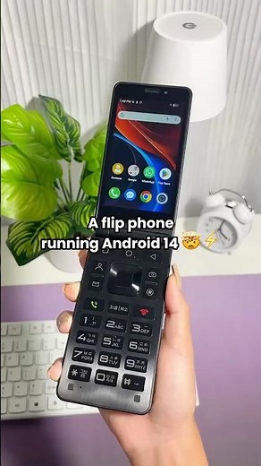 The highest spec Android flip phone on the market #y2k #flipphone #android14 #aroot #androidphone