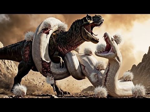 Clash of Titans: The White Python, Prehistoric Giant, and Porcupine Legion | Epic AI Survival Battle