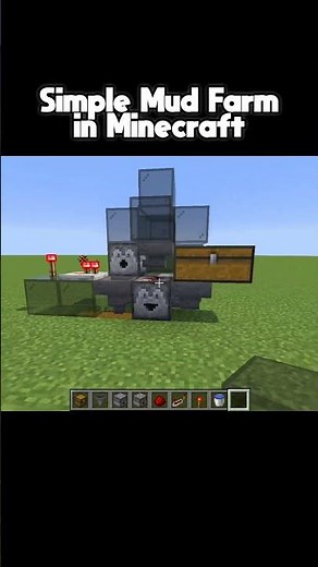 Simple Mud Farm in Minecraft #minecraft #minecraftbuilds #redstone