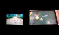 Mix of 2 videos from youtube : MKWii (Glitch) Flap Race: Mushroom Gorge Sam vs. Kenny