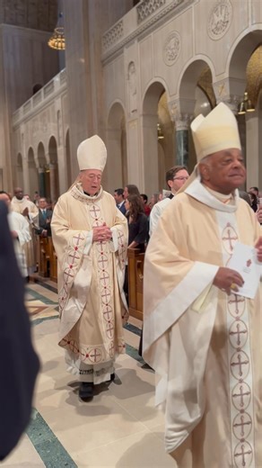 We are at the Basilica of the National Shrine of the Immaculate Conception today for the Installation Mass of Robert Cardinal McElroy, 8th Archbishop of Washington! Christophe Cardinal Pierre, Apostolic Nuncio to the U.S., is serving as the principal celebrant. We are joined by clergy from across the country, #WashArchdiocese parishioners, and community members, all here to celebrate this sacred and solemn moment in our local church’s history. Tune in via livestream: youtube.com/live/fgBxiYIzs34
