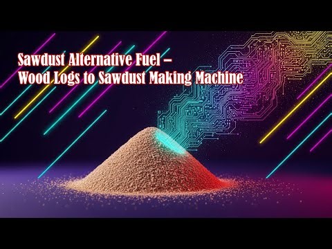 Sawdust Alternative Fuel : Wood Logs to Sawdust Making Machine
