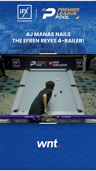 AJ Manas Showcases Efren Reyes Pool Skills