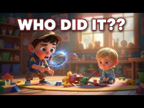 Lil Kenny Boy Detective | The Case of the Broken Robot | 3D Mystery Cartoon for Kids