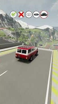 Tank vs Classic Cars - Wild BeamNG Challenges🔥#BeamNGDrive #VehicleStunts #simulator