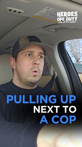 Pulling up next a cop is instant anxiety 😅🚗 🚓 🚨 Keep laughing with our first responders and follow @heroesoffduty #policehumor #cophumor #copcomedy | Heroes Off Duty