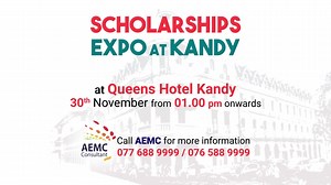 Scholarships up to 75% or AUD. 55,000 up for grabs! Universities in Australia, Canada, UK and USA all under roof! Call us on 077 688 9999/076 588 9999 | AEMC Global