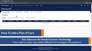 How To Add a Plan of Care