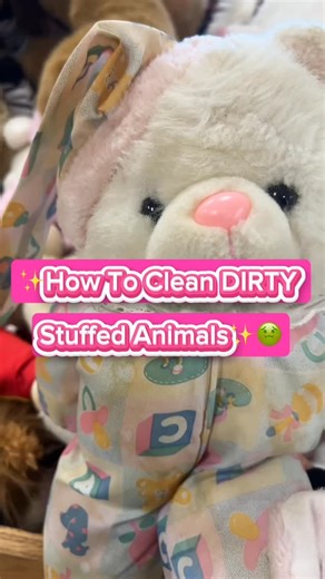 @sprinkles_of_treasure on Instagram: "✨How To Clean DIRTY Stuffed Animals✨🤢#reseller #thrift #sidehustle #thrifting #resellercommunity #reselling #clean #plush #plushiesofinstagram"