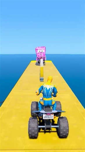 GTA V EPIC ALIEN VS PINK SPUNCH BOB FAIL#shorts