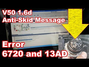 Volvo 1.6d Anti-Skid warning... Got there in the end...😋