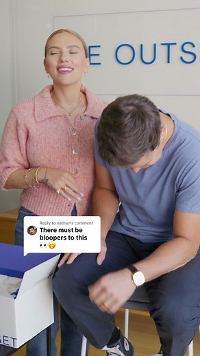 Replying to @nathan Blooper reel 🤭 For the record, we save the face washing in the office for our special guests! ⁣ ⁣ Watch the full video on our page shop our new holiday gifts sets exclusively at theoutset.com!⁣ ⁣ #theoutset #colinjost #scarlettjohansson #spafacial #blooperreel #behindthescenes #bts