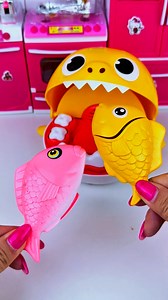 234K views · 882 reactions | Funny Shark Eating Fish Set Toys, Satisfying Unboxing & Review Miniature Kitchen Set | ASMR Videos | Subi Unboxing Toys | Facebook