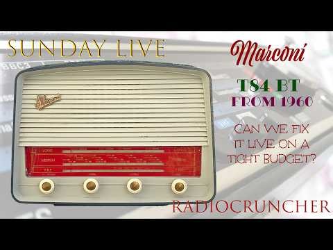 Sunday LIVE: Marconiphone T84 BT repair on a budget!