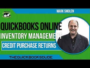 QuickBooks Online Inventory Returns From Credit Purchases With Accounts Payable
