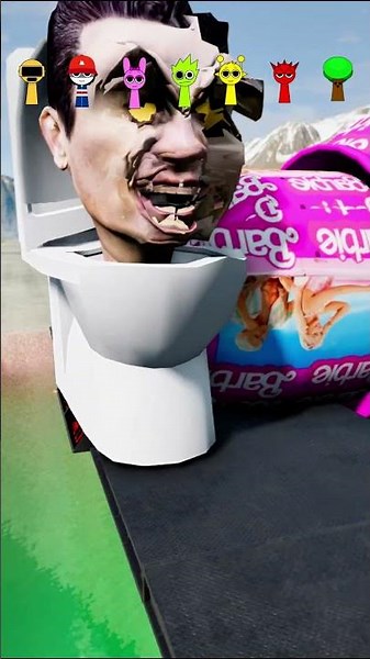 Funny Cars VS Impracticable BOLLARD BARBIE Crash in BeamNG.drive