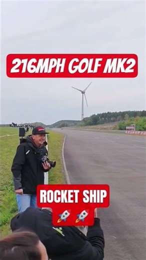 ROCKET SHIP Golf Mk2 DOES 349KMH 😱😱 #car #fast #racing #viral