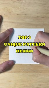 21K views · 359 reactions | TOP 3 UNIQUE PATTERN DESIGN  #unique #pattern #design #art #drawing #easy #cool #satisfying #Amazing #viralchallenge #viralpost2025シ #viralreelsfacebook | Artthrive | Facebook
