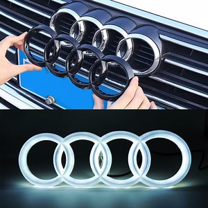 Dynamic Light up Audi Emblem Light |CarLEDLogo