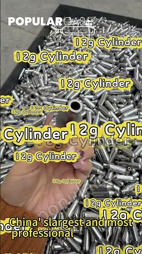 These are 12g CO2 cylinders, newly inspected and empty, with no gas yet. #co2 #co2cartridge