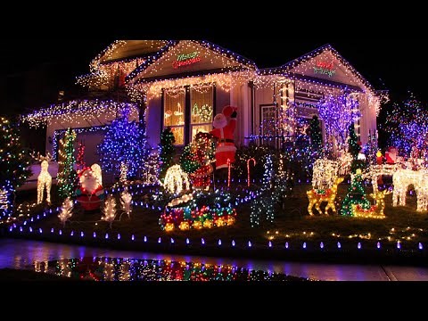 Drive Through Christmas Lights Show In Holt Road, NC | Christmas Decorations in USA