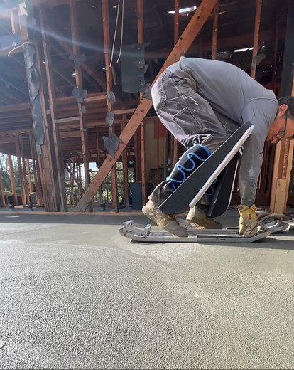 #Concrete #landscape #magic #finish #stainless #steel #slider #sunny #socal #day #wonderful #time #to #work #construction #latest #home #addition | Edward Schoen