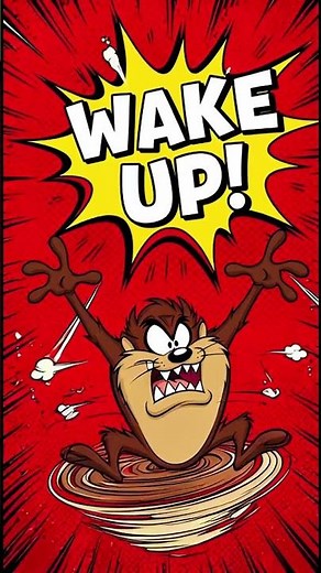 WAKE UP! Taz the Tasmanian Devil #comic #animation #funny