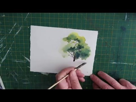 How To Paint A Simple Tree In Watercolour