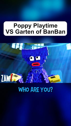 Poppy Playtime vs Garten of Ban Ban #zamination #fazbearandfriends #animation #poppyplaytime #huggywuggy #minecraft #gartenofbanban