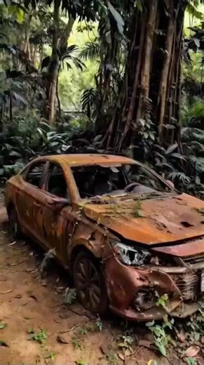 Abandoned Rusty Car Restoration 😱 | From Junk to Brand New #shorts #restoration #rustremoval