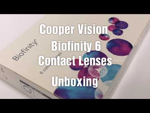 CooperVision Biofinity 6 Contact Lenses Unboxing | Vision Care | Best Contact Lenses