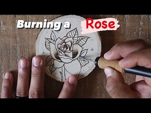 Rose Pyrography // Wood Burning a Traditional Rose with the Colwood Super Pro 2