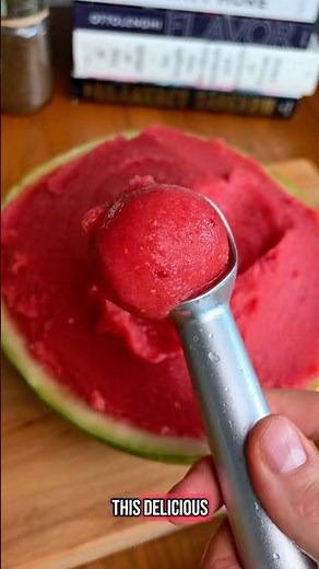 2 Ingredient Watermelon Sorbet 🍉🍉
