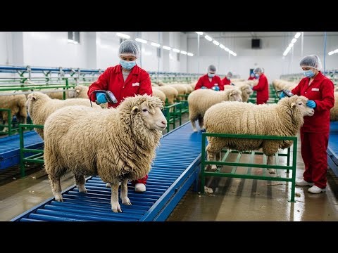 Inside the Sheep-Wool Factory: From Freshly Shorn Wool to High-End Textiles - Process Product Path