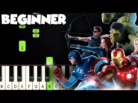 The Avengers Theme | BEGINNER PIANO TUTORIAL + SHEET MUSIC by Betacustic