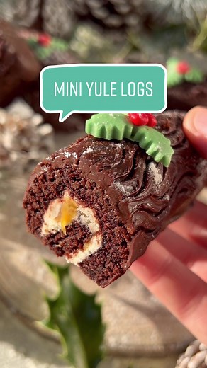 Gluten-Free Vegan Mini Yule Logs Recipe for Christmas Delight