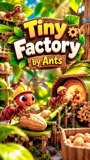 Inside a Tiny Peanut Butter Factory 🥜🐜 | How Ants Make Peanut Butter! 🤯 #shorts #trending