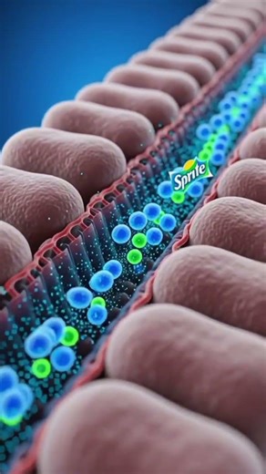 What Happens Inside Your Body When You Drink Sprite?.#Sprite #HumanBody #3DAnimation