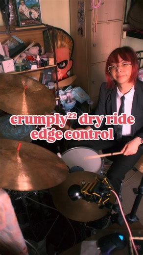 doran on Instagram: "crumply²² dry ride cymbal "edge control"! the other twin of the pair destined for @manchester_cymbalshop features a more edge/hook style of controlling the cymbal, higher in pitch vs the other one due to a slightly higher profile! #jazz #drums #cymbals #craft #artisan #music"
