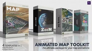 Videohive Animated Map Toolkit - INTRO HD